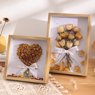 Hollow Three-Dimensional Dried Flower Photo Frame Inch 0 cm a4a Handmade Paper Rose Decorative Photo