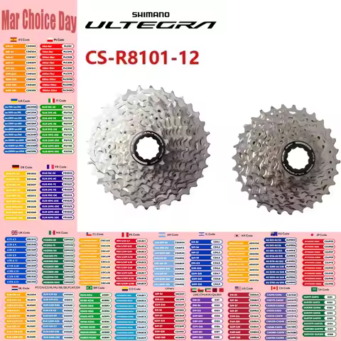 SHIMANO ULTEGRA CS-R8101-12 12s R8100 Bicycle Cassette HYPERGLIDE+ Freewheel K7 For Road Bike 11-30T