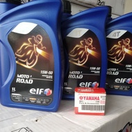Original semi synthetic ELF Moto4 Road 15w50  +oil filter