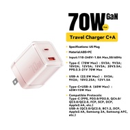 Essager 70W GaN Charger USB A Type-C QC4 0 QC3 0 PD Fast Charging Charger for iPhone Huawei Xiaomi S