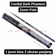 Joran Tegek Cordial Dark Phantom Carbon Keiryu Zoom Pole Ringan Kuat