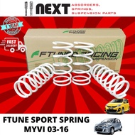 (FAST SHIPPING) FTUNED Sport Spring Perodua Myvi / Myvi 2018 Coil Spring