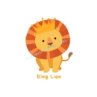 SHIRT DESIGN IDEA TEMPLATE [EDITABLE] Orange Childish King Lion T-Shirt