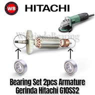 MESIN Bearing Set 2pcs Hitachi G10SS2 Grinding Armature Laher Laker Lahar Armature Grinding Machine