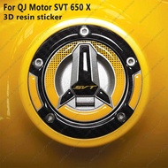 SVT 650 X For QJ Motor SVT 650 X 3D Motorcycle Fuel Tank Cap Sticker Decal Gas Cover Protector For Q