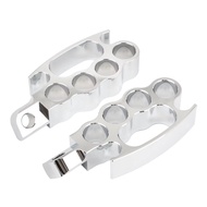 รถจักรยานยนต์ Universal Flying Knuckle Footpegs เท้าที่กําหนดเองเหยียบสําหรับ Harley Dyna Softail Sp