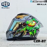 หมวกกันน็อคเต็มใบ RD (Random) รุ่น CZR BT รองรับการติดบลูทูธ ถอดซักได้ ฟรีถุงผ้า แถมชิวดำฟรีอีก 1 แ