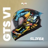 Gille Helmet 135 GTS V1 SLIFER Motorcycle Helmets Full Face Dual Visor Free Iridium Lens