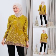 [Can Batik Mamas.Women's BATIK BLOUSE. Latest TAMARA LIME MOTIF Women's BATIK 2023/women's BATIK BLO