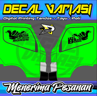 Stiker Kaca Samping Truk Dutro-Stiker Variasi-Stiker One Way-Stiker Transparan Tembus Pandang-Stiker