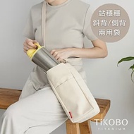 【鈦工坊純鈦餐具 TiKOBO】側背兩用袋/ 斜背袋/ 側背袋/ 冰霸杯袋子/ 保溫瓶背袋/ 多格帆布袋/ 環保杯袋子