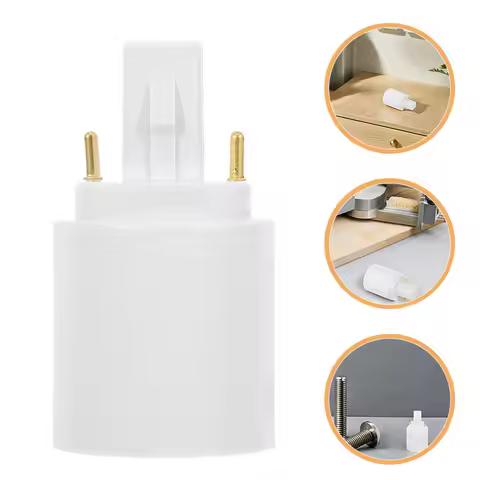 3Pcs G24d 2-Pin Light Bulb Adapter to E27 Socket Converter Lamp Base Holder LED Compatible Safe Mate