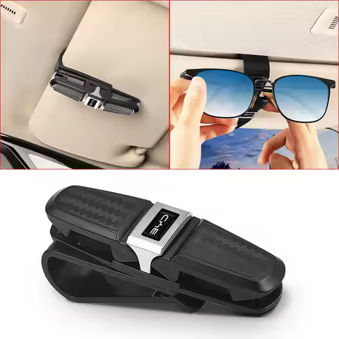 Car Emblem Sun Visor Glasses Box Cap cover Sunglasses Clip Card For BYD Qing Song Tang Yuan F3 S6 F0