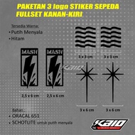 Cutting sticker fork bicycle fixed road bike mtb piercer star anomaly mash