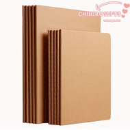 CHIHIRO1BFT8 Diary Book, Kraft Cover A4/B5 Notebook, Vintage Grid/Lined/Blank Notepad School/Office