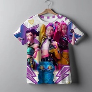 2026Fashion Casual Kids T-shirt KPop Demon Hunters Cool Girls Tee Top Funny Gift for Fans Tshirt -KP