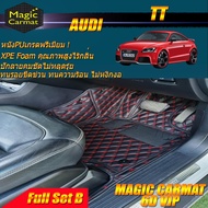 Audi TT 2006-2014 Coupe (ชุดเต็มคันรวมถาดท้ายแบบ B ) พรมรถยนต์ Audi TT Coupe พรม6D VIP Magic Carmat