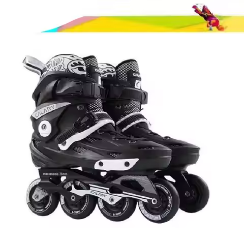 Students Sports Sneaker Roller Skates for Boys Girls Kid EUR 35 to 41 Black Blue FSK Slalom Street R