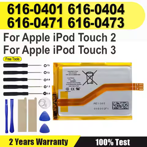616-0401 616-0404 616-616-0471 616-0473 Battery For Apple iPod Touch 2 3nd Touch2 Touch3 3G Batterie
