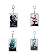 Game Wuthering Waves Keychain Cartoon Figure CALCHARO Encore Changli Jinhsi Pendant Key Chain for Wo