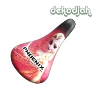 SADEL SEPEDA ANAK CEWEK UKURAN 12 - 20 GAMBAR KARAKTER ELSA FROZEN PHOENIX SUPER