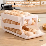 Eggs Storage Automatically Rolling Eggs Storage Box Container 2 Tier Rolling Eggs Organizer