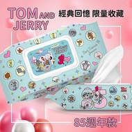 Yuyifang TOM & JERRY Pure Water Wet Wipes (85th Anniversary Version) 80 Pumps Covered Wipe Face [Sma