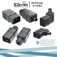 IEC320 C20 Rewireable Socket Connector