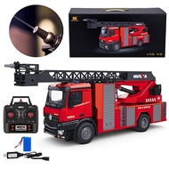 GBABY Huina 1561 Fire Engine Lorry Remote Control 1:14 22ch - Shooting Real Water RC Truck Fire & Re