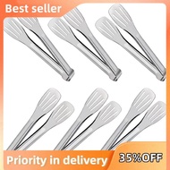 Advanced Stainless Steel Tongs for Serving Food, Buffet Tongs, Food Tongs, Silver Tongs, Kitchen Ton