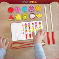 [PETSOLA] Fine Motor Skills Toy Beads Stacking Educational Learning Kids Toy Portable for Basic and 