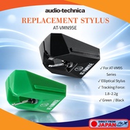 Audio-Technica AT-VMN95E Replacement Stylus Elliptical for AT-VM95 Series Green / Black