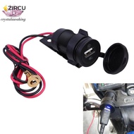 ZIRCU Waterproof Motorcycle 12V USB Charger Cellphone Car Charger Power Adapter