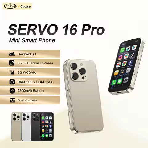 SERVO 16PRO 3G Mini Smartphone Android System 16GB ROM Play Store WhatsAPP WiFi Hotspot GPS 2 SIM 3.