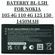 BATERRY BL-L5H 1450MAH NOKIA KEYPAD PHONE 105 4G 110 4G 125 150 BATERI BATERRIES 1450MAH
