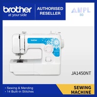 Brother JA1450NT Sewing Machine | Affordable Entry-level Sewing Machine with Multiple | 4-step Buttonhole Sewing | Needle Threader |  Quick-set Bobbin | 1 year carry-in warrany by Brother Singapore Direct | 1450 ja1450 1450nt ja1450nt