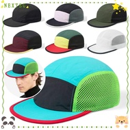 NEXTSG Camping Hat, Retro Mesh Baseball Cap, Fashion Breathable Sun Protection 5-panel Sunshade Cap 