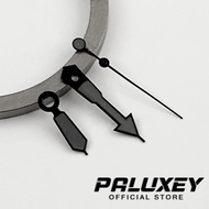 PALUXEY NH35 Black Watch Hands Green Luminous Pointer Replacement Accessory Parts Fit for NH35/NH36/