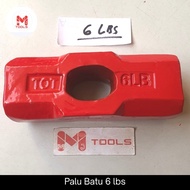 6 lbs Stone Hammer - Stone Hammer Head Without Handle - Bodem - Sledge