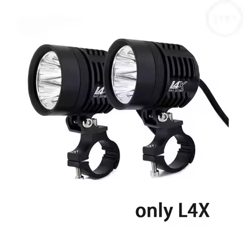 New 2PCS Motorbike Bulb Super Bright 12V Universal L6X Headlight LED N 8000LM Moto Spotlight Waterpr
