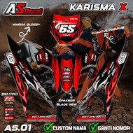 NEWEST RBT KARISMA X CUSTOM SUPERMOTO STICKER STRIPING AS.01