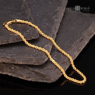 916 Gold Rope with Lobster Hook Bracelet