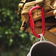GANTUNGAN Mountaineering D Shape Carabiner Quickdraw Carabiner Aluminum Alloy Bag Hanger - AT7600