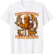 Tung Tung Sahur Funny Baseball Bat Italian Brainrot Kids T-Shirt Fashion Tops for Boys and Girls Dis