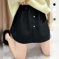 KEMEJA Fake Shirt Skirt / Shirt Extension Skirt / Fake Skirt Extender / Fake Skirt Center Button