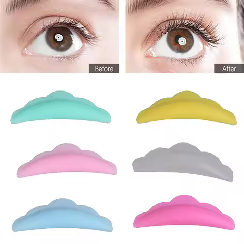 5Pairs Lash Lift Shields (XS S M L XL) Silicon Pad Silicone Eyelash Lash Lift Pads Hot No Glue Silic