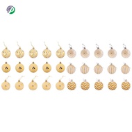 [alfred_gunter.]30Pcs Christmas Tree Decor High Qulity White Gold Ball Ornament Bauble Party Hanging