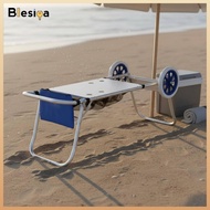 Foldable Wagon Cart Lightweight Portable Beach Effortless Cart to Use Aluminum Beach Wagon for Beach
