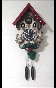 日本麗聲 4MJ418-R06 咕咕鐘 鳥屋鐘 掛墻鐘 時鐘 Rhythm Cuckoo Clock