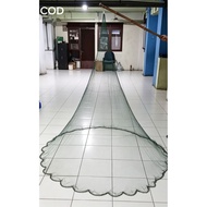 MESH Nilon 7 FEET 2.1 METERS READY TO USE THROW NET FISH NET SHRIMP NET